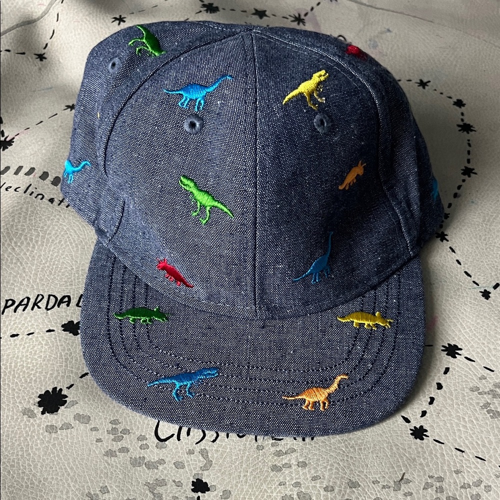 Next Kids' Denim Cap with dinosaur details